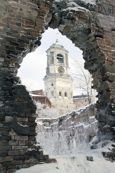 Руины старого кафедрального собора в Выборге