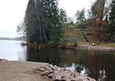 Место парома на остров-некрополь Людвигштайн