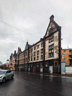 "Плоский" дом в Выборге