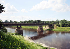 Мост через реку Лугу в Кингисеппе