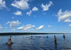 Пляж на южном берегу оз. Копанское
