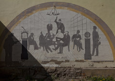 Граффити Владимира Овчинникова в Боровске