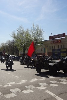 Парад в честь 9 мая и мотопробег, Звенигород