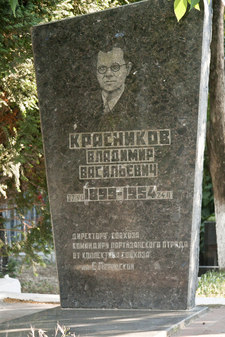 Памятник командиру 5 партизанского района Владимиру Васильевичу Красникову 