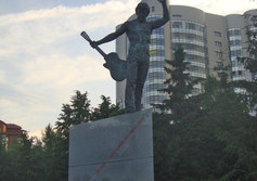 Памятник Владимиру Высоцкому в Новосибирске