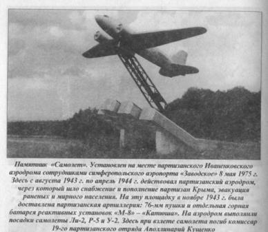 Памятник героям-летчикам на Иваненковском аэродроме