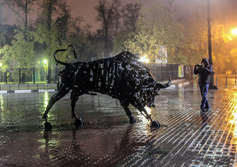 Скульптура Металлического быка