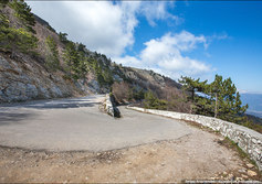 Серпантин на дороге Ай-Петри - Ялта