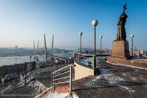 Смотровая площадка Золотого Моста Владивостока