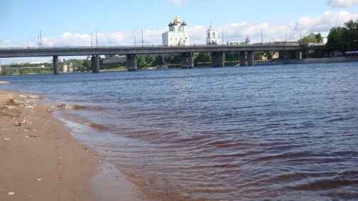 Ольгинский мост в Пскове