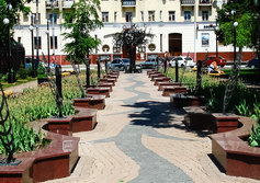 Сквер Дружбы городов-побратимов Белгорода.