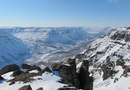 Вид с края плато на долину Амон - Юряха.