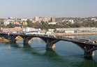Глазковский мост через реку Ангару в Иркутске