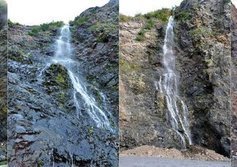 Водопады южной части западного побережья Тонино-Анивского полуострова