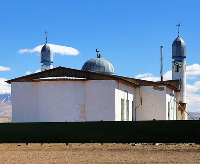 Мусульманская мечеть в Жана-Аул на юге республики Алтай