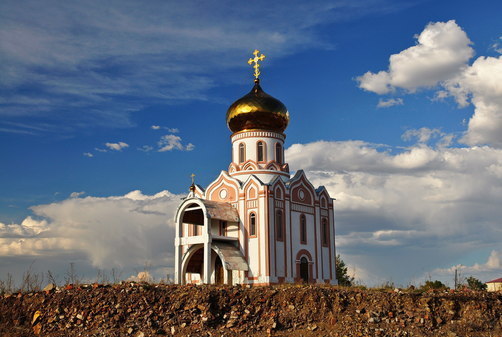 Церковь Спиридона Тримифунтского в Даурии Забайкальского края