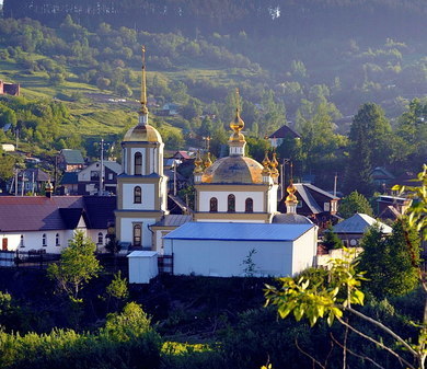 Церковь Успения Пресвятой Богородицы в Мундыбаше Кемеровской области