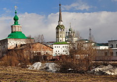 Соборная колокольня в Соликамске не имеет аналогов в русской архитектуре.