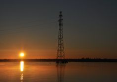 Мост Заполярный возле Уренгоя на реке Пур