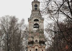 Колокольня Спасо-преображенского храма в Осташкове Тверской губернии 