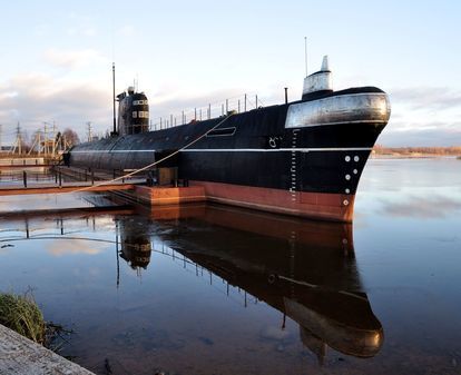 Музей на базе подводной лодки Б440, образца 1970 года в Вытегре 