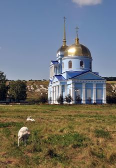Храм тихвинской Богоматери в Ютановке Белгородской области