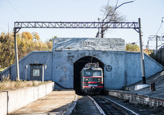 Восточный портал подводного ж.д. тоннеля под рекой Амур в Хабаровске