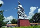 Монумент "Штурмовые ночи Спасска" воздвигнут на вокзале города Спасск-Дальний Приморского края.