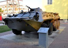 Музей военной техники под открытым небом в городе Бор Нижегородской области