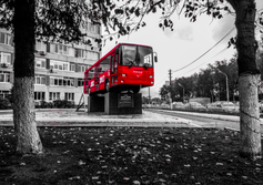 Памятник автобусу ЛиАЗ-5256