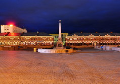 Памятник героев революции и площадь Коростелева Н.И. в Канске Красноярского края