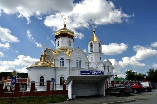 Церковь Сретения Господня в Старопышминске Свердловской области