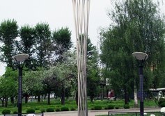 Памятник в честь полета Менделеева на воздушном шаре