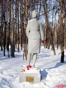 Памятник Зое Космодемьянской в Михалково