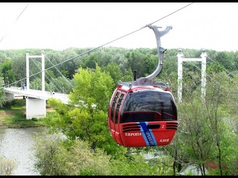 Первая и единственная канатная дорога из Европы в Азию в Оренбурге