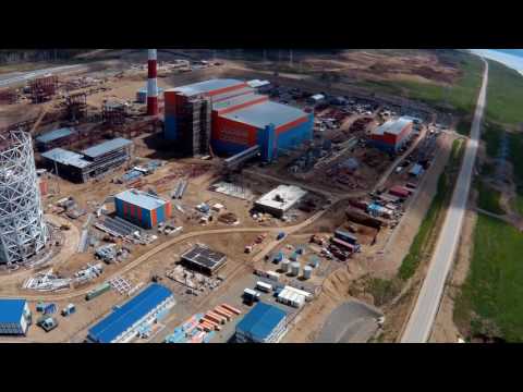 Новый мега-объект сахалинской энергетики - ТЭЦ-2 в Ильинском на западном побережье.