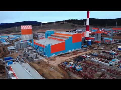 Новый мега-объект сахалинской энергетики - ТЭЦ-2 в Ильинском на западном побережье.