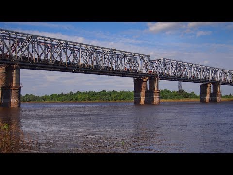 Железнодорожный мост через Оку в Муроме Владимирской области