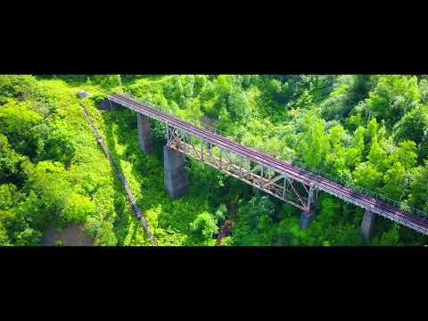 Чертов мост на японской железной дороге острова Сахалин