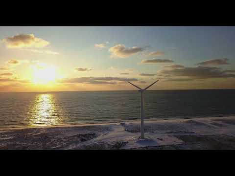 Ветрогенераторные установки в поселке Новиково на Сахалине
